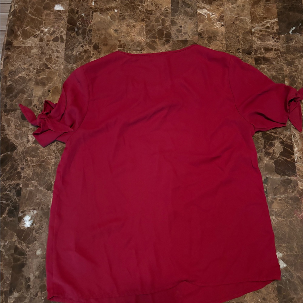 Burgundy blouse